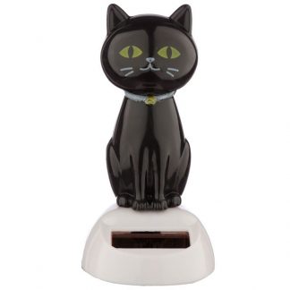 Lucky Black Cat Solar Flip Flap Pal by Puckator