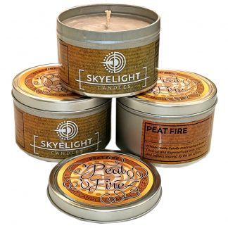 Peat Fire Tinned Candle by Skyelight Candles