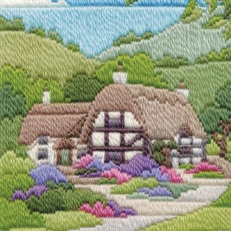 Summer Cottage (DW14MLS10) Long Stitch Kit by Derwentwater Designs