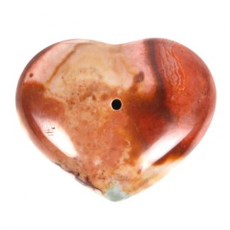 Ocean Jasper Crystal Heart Incense Stick Holder