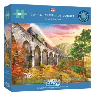 Lilypond Linlithgow Gifts Crossing Glenfinnan 1000 piece jigsaw by Gibsons wee mindin