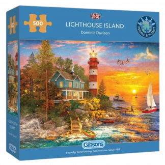 Gift mindin jigsaw birthday christmas Lighthouse Island Gibsons Lilypond Crafts Gifts