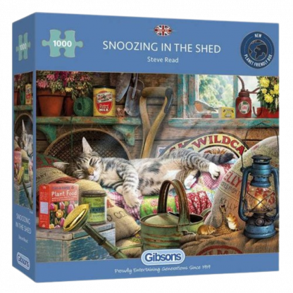 Gift mindin jigsaw birthday christmas Snoozing in the Shed Gibsons Lilypond Crafts Gifts