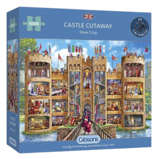 Gift mindin jigsaw birthday christmas Castle Cutaway Gibsons Lilypond Crafts Gifts