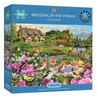 Gift mindin jigsaw birthday christmas Birdsong by the Stream Gibsons Lilypond Crafts Gifts