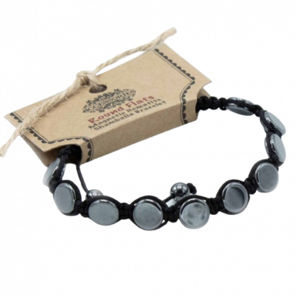 lilypond gift mindin linithgow magnetic hematite bracelet shamballa round flats adjustable