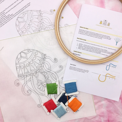 lilypond gift mindin linithgow Cinnamon Stitching Embroidery Jellyfish