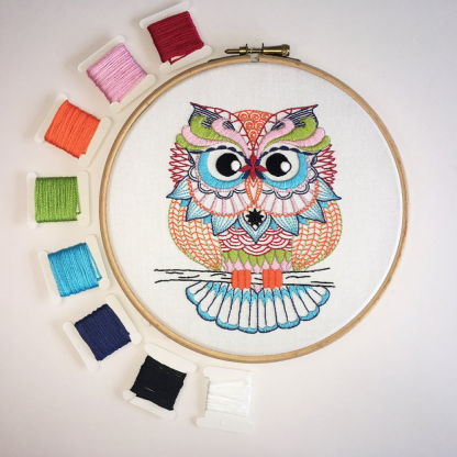 lilypond gift mindin linithgow Cinnamon Stitching Embroidery Owl