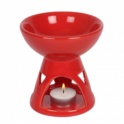 Lilypond, Craft, Gift, Mindin, Linlithgow, melt burner, oil burner, red, deep
