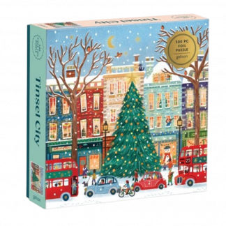 Lilypond, Crafts, Gifts, Mindin, Linlithgow, Jigsaw, Tinsel City, Gailson, 500 piece, Christmas,