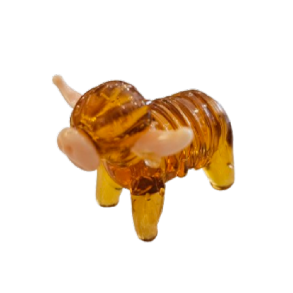 Lilypond, Craft, Gift, Mindin, Linlithgow, Glass, Miniature, Ornament, Highland, Cow